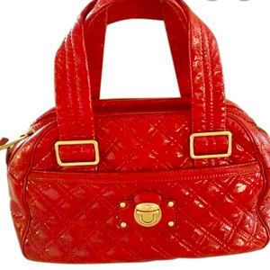 Marc Jacobs Bowler red leather bag
